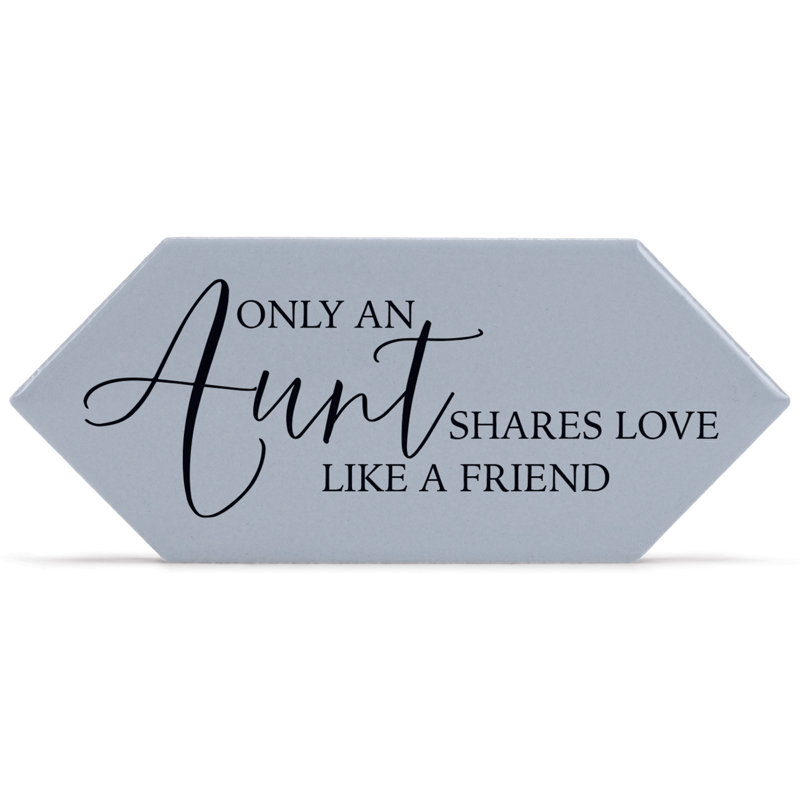 Plaque décorative Gerogia Only Aunt partage l'amour