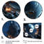 «Blue Planets Distorsion», art mural de la planète espace-647535049-647535050