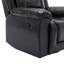 Fauteuil inclinable manuel et pivotant à 360 ° avec accoudoirs larges pour le salon, la chambre à coucher
