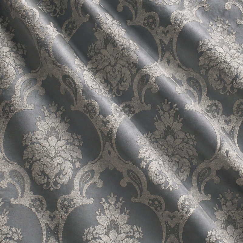 Textured Faux Silk | Katherine Fabric_KATHERINE, Gray