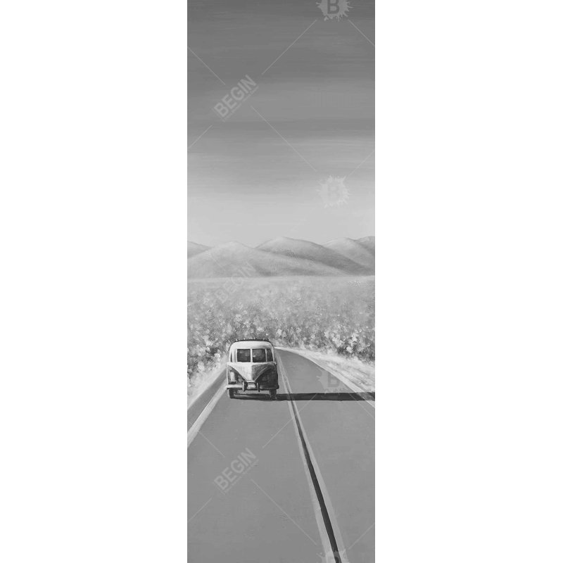 «Car On The Road», reproduction sur toile, H 48 po x l 16 po