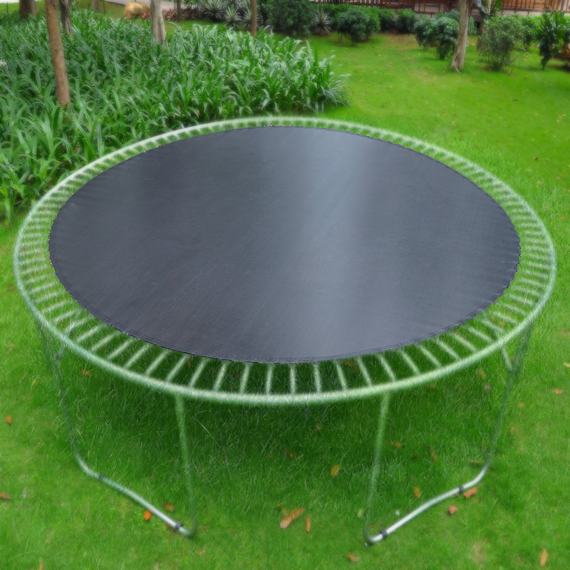 Black UV Resistant 15ft Trampoline Mat with 96 V-Rings
