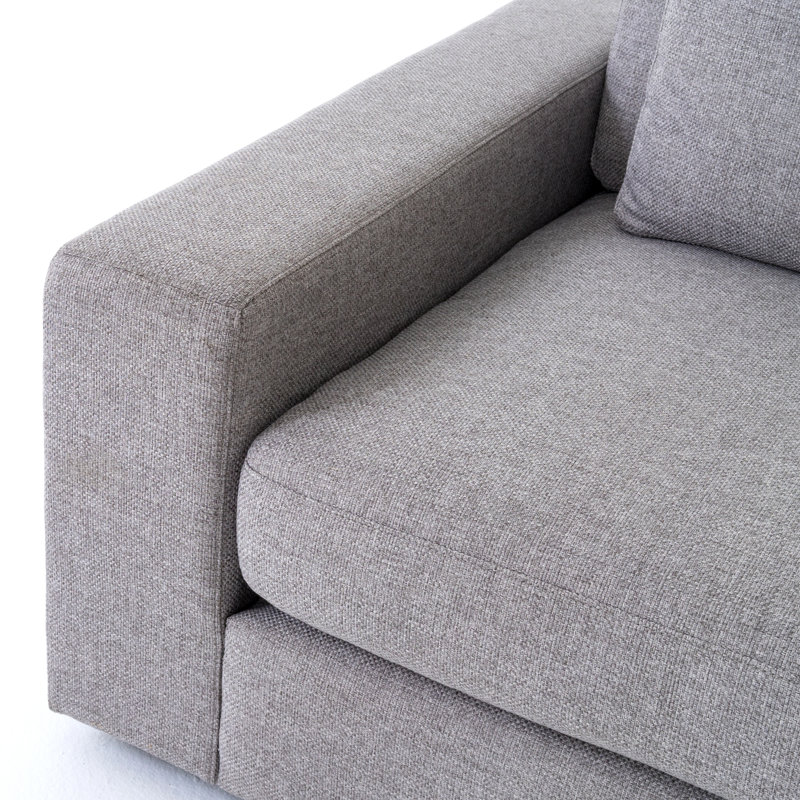Upholstered 98'' Sofa, Chess Pewter
