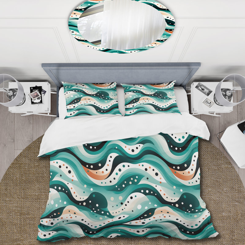 Ensemble de housse de couette Nomadic Whirls, Housse de couette pour très grand lit et 2 très