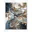 Horloge murale moderne «Blossoming Fractal Flower In Blue I - Fractals»-99633797