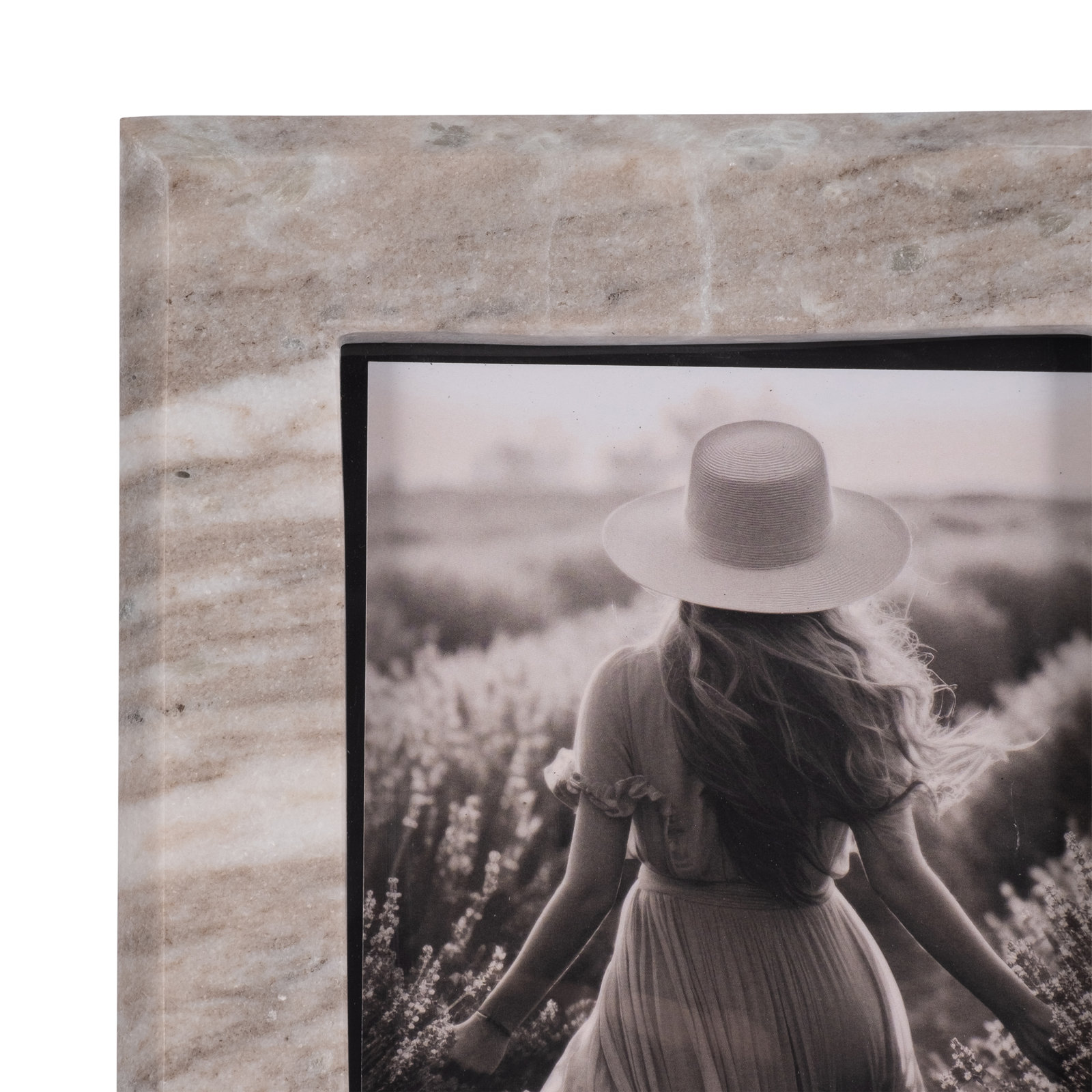 Sweetwater Tan Genuine Marble Picture Frame, 5" x 7"