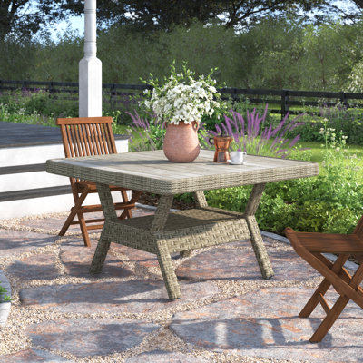Norfolk 48'' Glass Outdoor Chat Table
