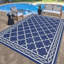 Tapis de paille imperméable en plastique pour l'extérieur - Tapis de camping, de camping et de camping-car moderne avec sac portable et 4 piquets-36857662