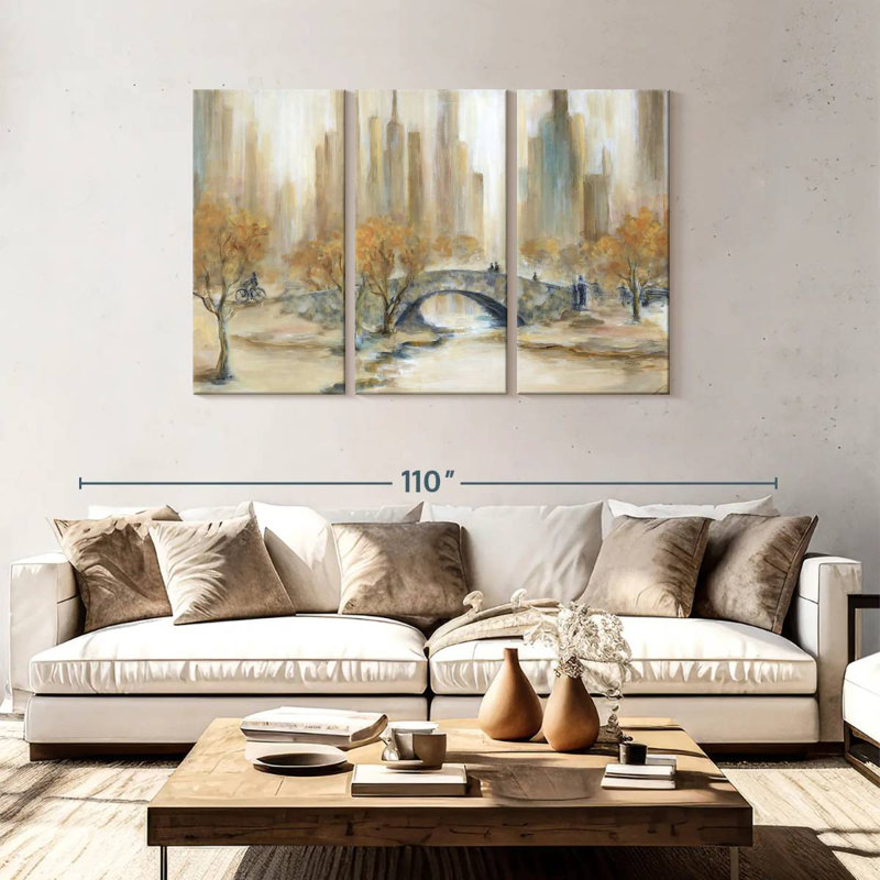 Sireci Empty Central Park, 48" H x 74" W