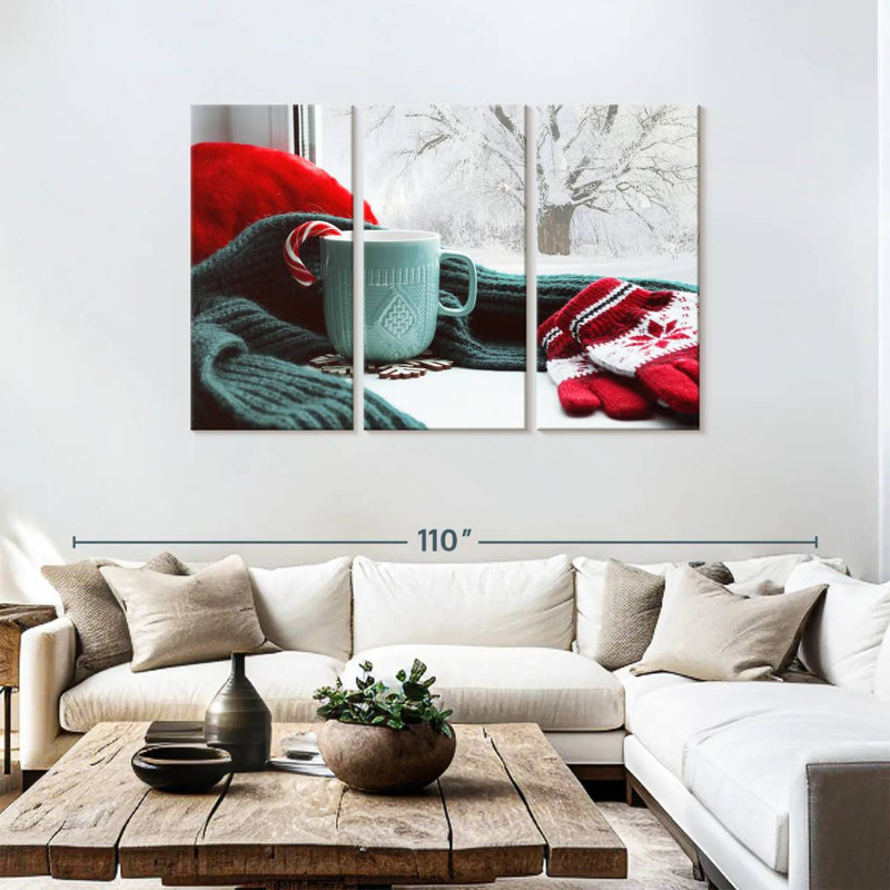 Lelend Winter Season Scene, 48" H x 74" W