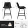 Rasnick Upholstered Counter Stool with Metal Frame