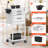Mobile Utility Cart with Lockable Drawers-129912213