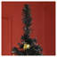 Arbre de Noël artificiel 6 pi avec 390 branches et support en plastique HOMcom - noir
