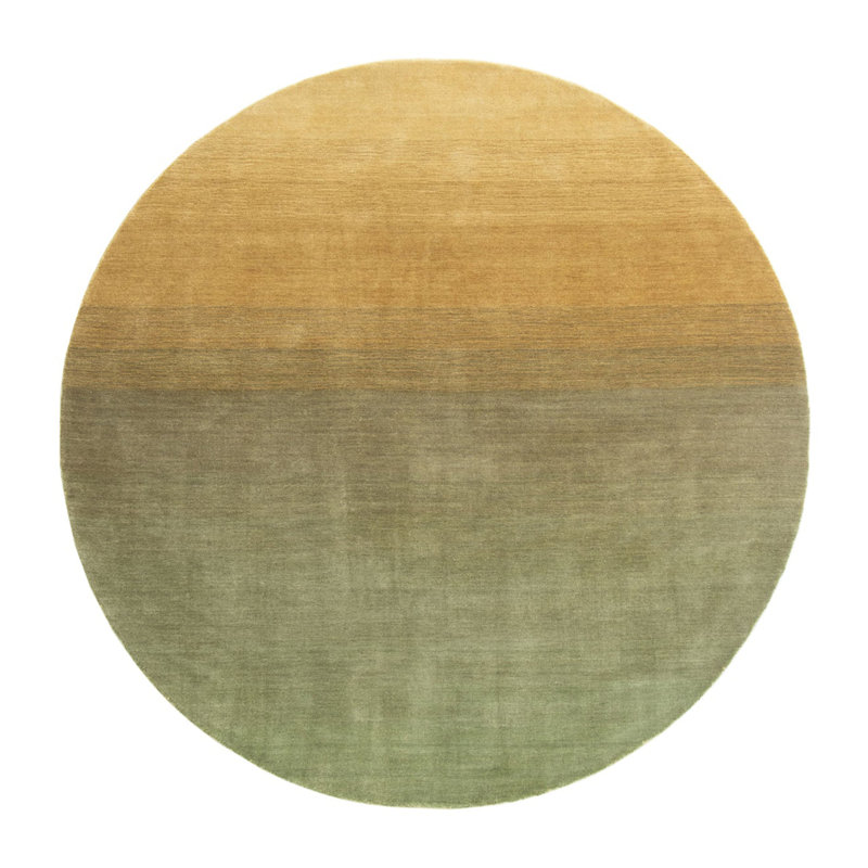 Golden Hour Hand-loomed Wool Rug, Round 6'