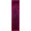 Overdyed Hand-Knotted Wool Modern-Contemporary Purple Runner 2' 6" x 10' 6"
