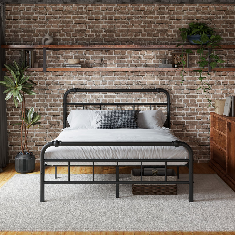 Darrach Metal Platform Bed Frame, Queen