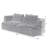 Oversized 3 Seater Compressed Sofa With Chenille Fabric, No Assembly, Space-Saving For Living Room, Apartment-1890149237