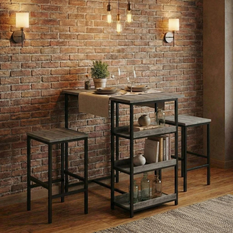 Dining Set, Gray, Gray, Gray, Gray