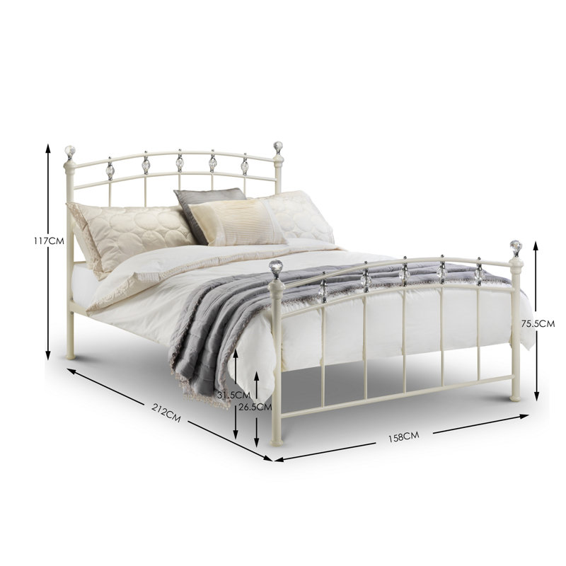 Luka Metal Bed, Single (3'), None