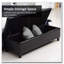 Banc de rangement capitonné en similicuir-474902618