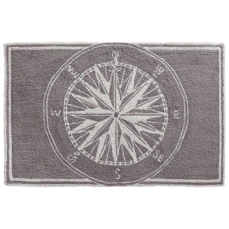 Shelborne Tufted Kitchen Mat, Rectangle 1'8" x 2'6", Gray