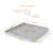 36" X 36" Single Threshold Shower Base With Center Drain, Anti-Slip Slate Texture Acrylic Shower Pan, 3.3" Height (Matte Black/White, No Drain Kit)-125243951