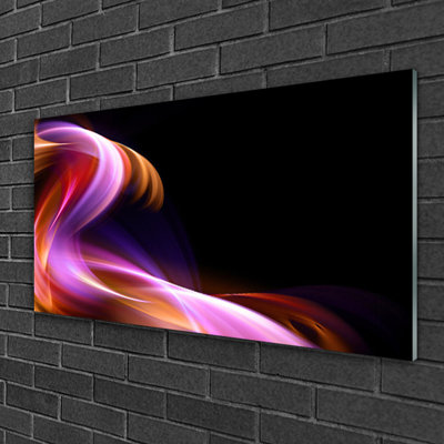 Art Abstract Wave - No Frame Print on Glass