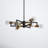 Tommie 6 - Light Dimmable Sputnik Modern Linear Chandelier