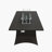 Arayeli Rectangle Aluminum Liquid Propane Smokeless Fire Pit Table-1105408789