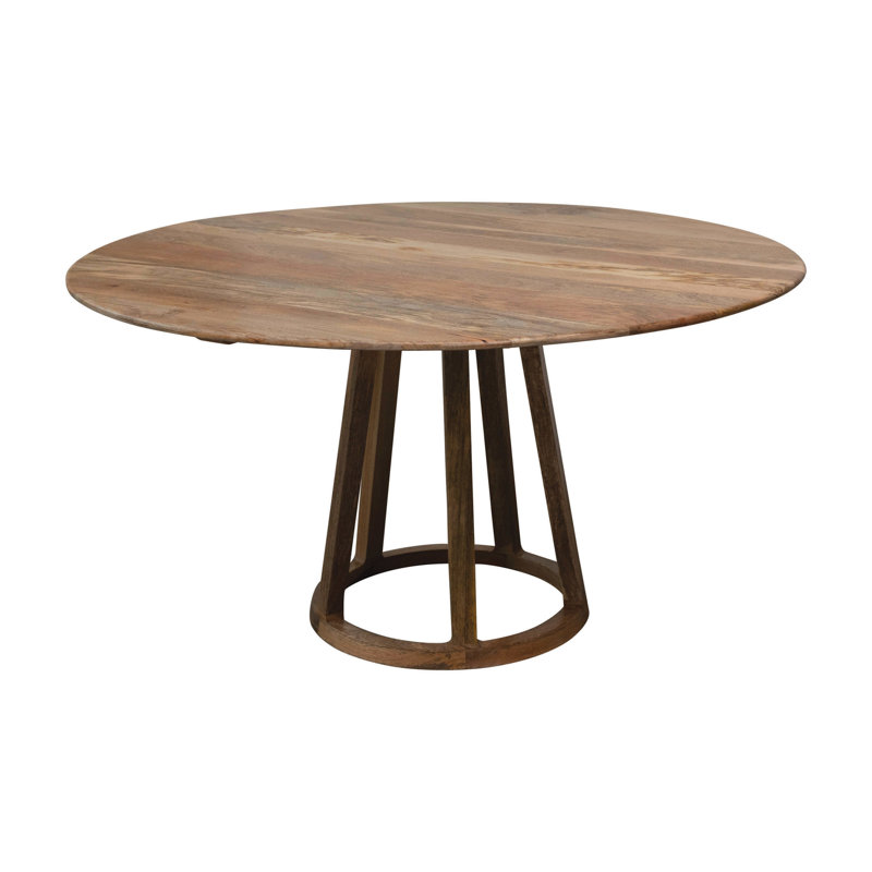 Mango Wood Round Table, Natural