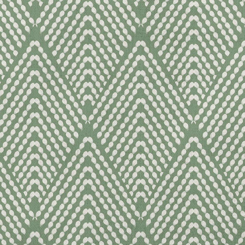 Mangham Geometric Outdoor Reversible Throw Pillow, 20" H x 20" W, Muted Green Geometric