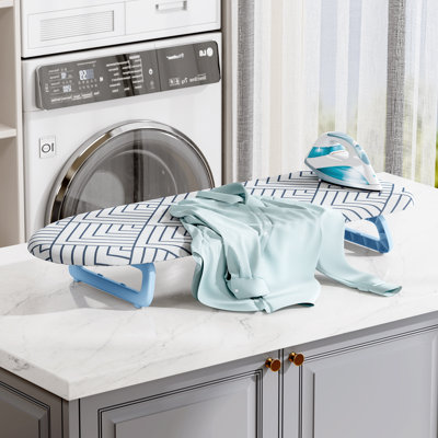 Small Ironing Board Tabletop, Foldable Ironing Board, Table top Ironing Boards Small with Hanging Rope, Compact Portable Ironing Boards Save Space