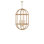 Charrette 4 - Light Rattan/Wrought Iron Chandelier