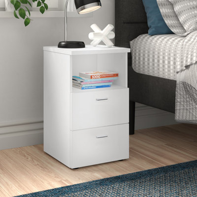 Gene 35cm W Manufactured Wood Bedside Table