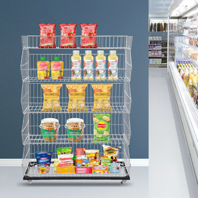 Pirketta 35.4 " W Iron Shelving Unit