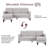 Atiye 74'' Upholstered Convertible Sofa-1420934761