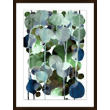 Emerald And Indigo Drops 2 Print by Christopher Kennedy