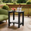 Table de bout d'extérieur Adirondack Tables de patio résistantes aux intempéries Tables de bout d'extérieur en plastique (ensemble de deux)-117549639