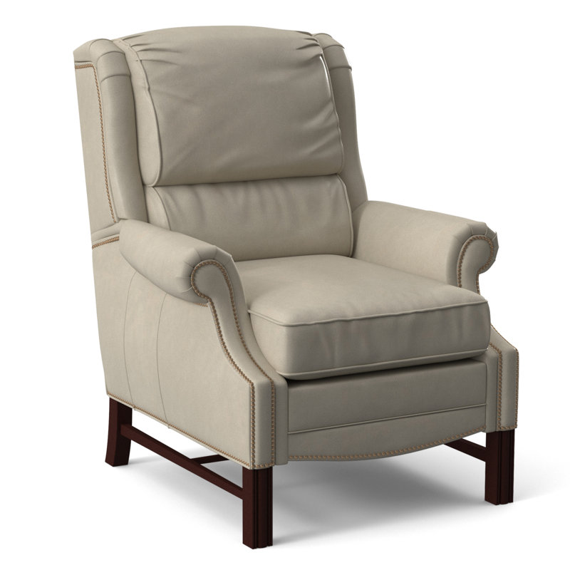 Alta Recliner, #9 Natural, Rio Mineral Genuine Leather, Mahogany