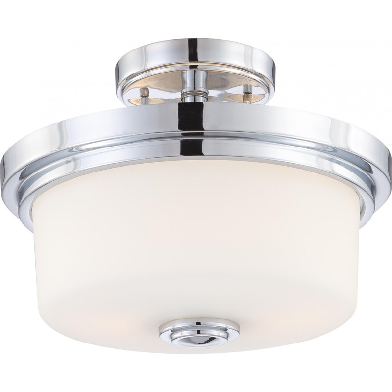 Glass Semi Flush Mount