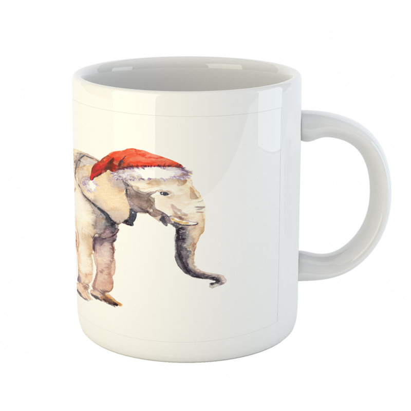 Grande tasse à café éléphant