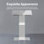 Pupitre de conférence en acrylique transparent, podium de présentation incliné à 15°, pour conférences, églises, écoles et événements.