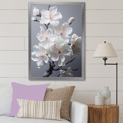 " Minimalism White Apple Blossom III "