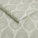 Graham & Brown Flame Leaf Teal Wallpaper