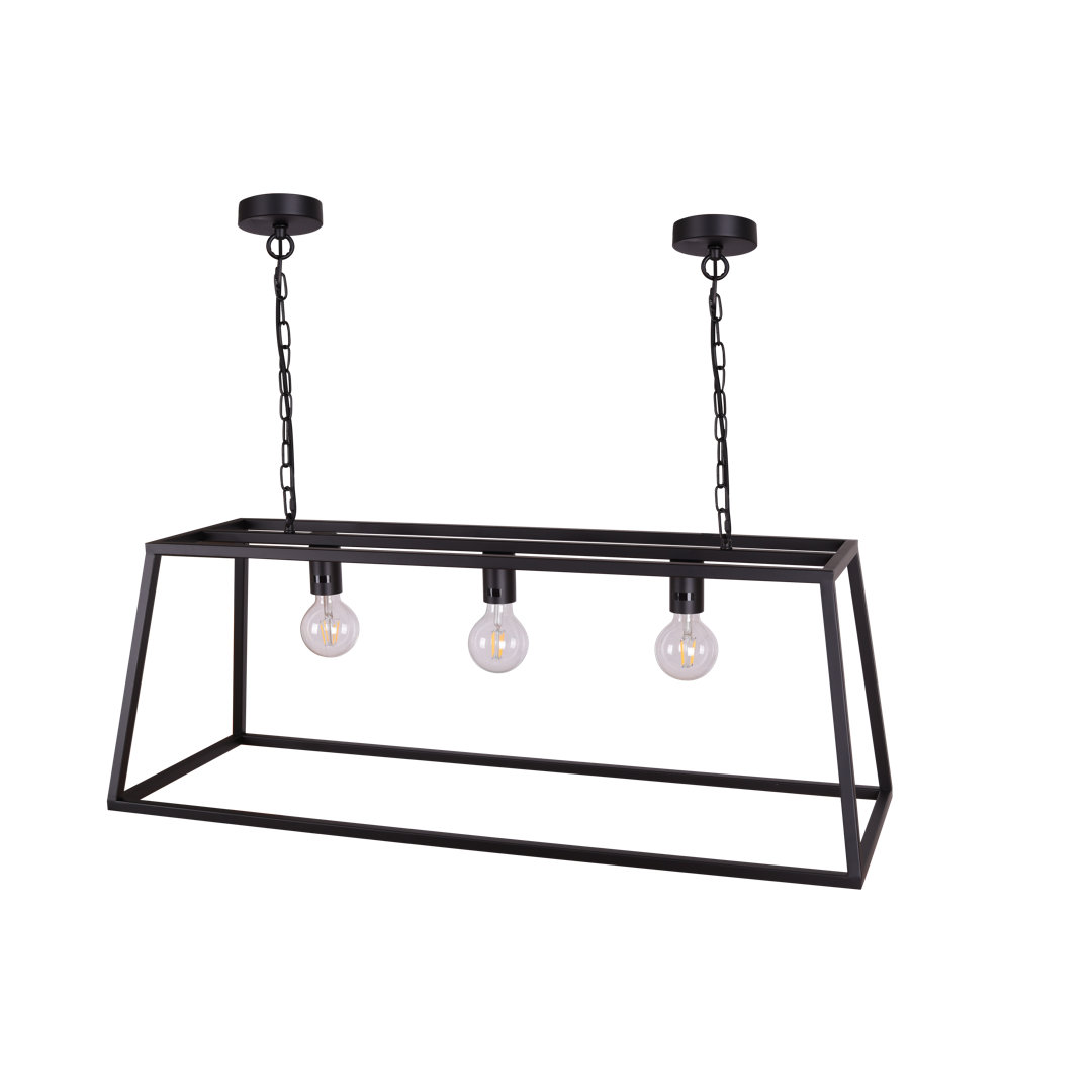 Reynoso 3 - Light Matte Black Kitchen Island Pendant
