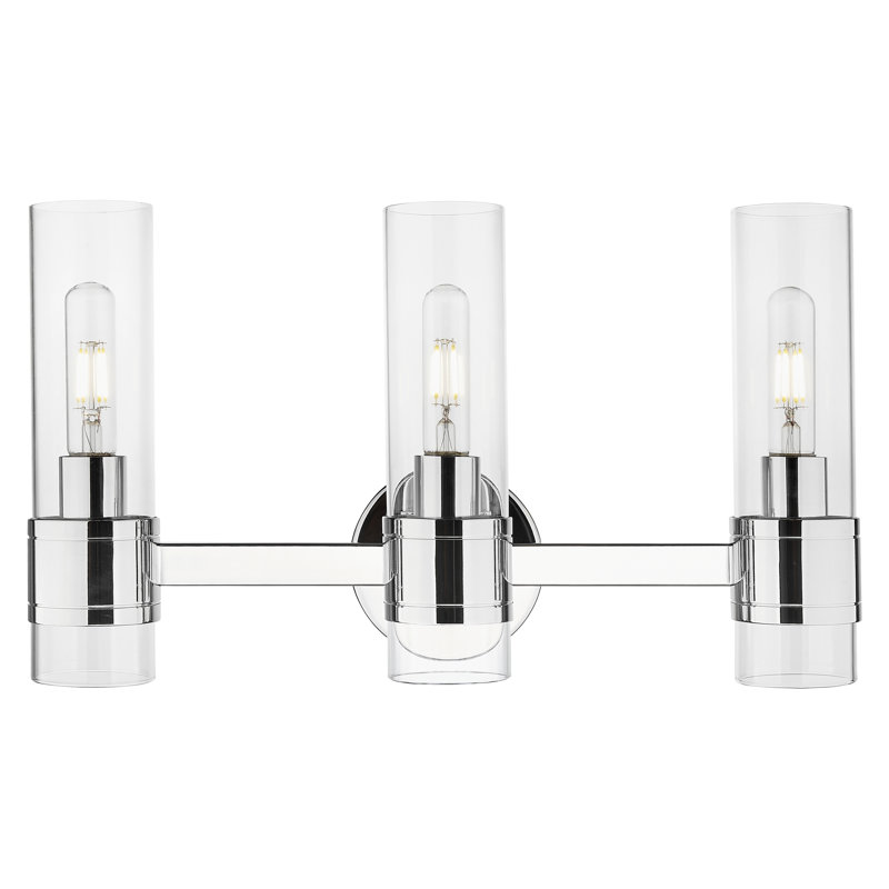 Luminaire de meuble-lavabo 3 lumières 21 po Downtown Urban - Arden , Chrome poli