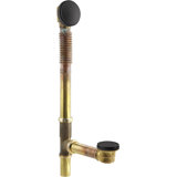 Clearflo Brass Toe Tap 1.5" Leg Tub Drain With Overflow