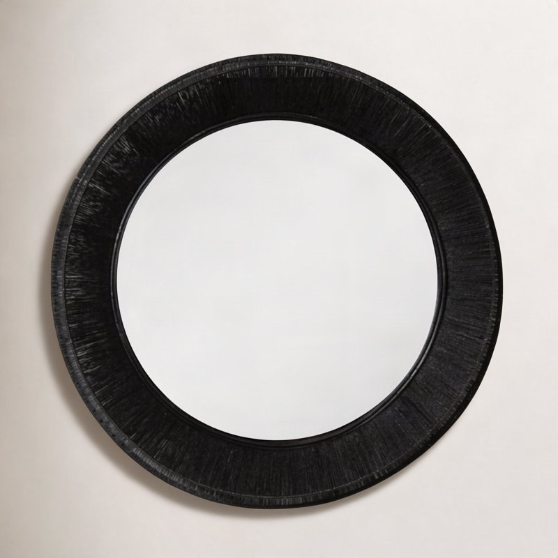 Collins Round Jute Wall Mirror, 26" x 26"