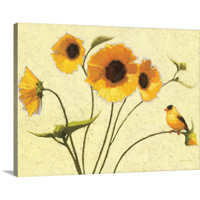 'Sunny Flowers IV' by Shirley Novak Painting Print