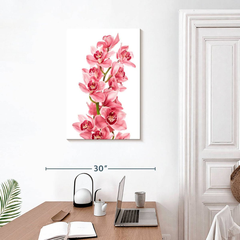 Orchidées roses Harnek, H 30 po x l 20 po